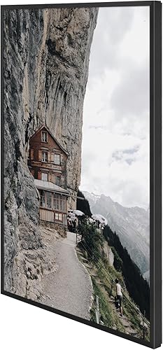 Miniatura 6 de Frametory, Marco para póster de aluminio de 16 x 24 pulgadas, parte delantera acrílica, marcos de fotos de metal fino para fotos de 16 x 24 pulgadas