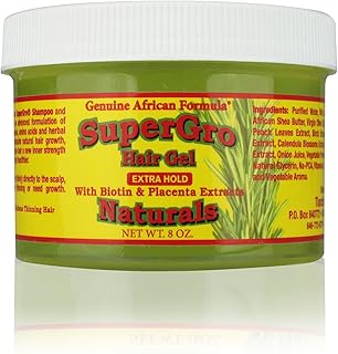 Genuine African Formula SuperGrow Hair Gel Extra Hold 8oz
