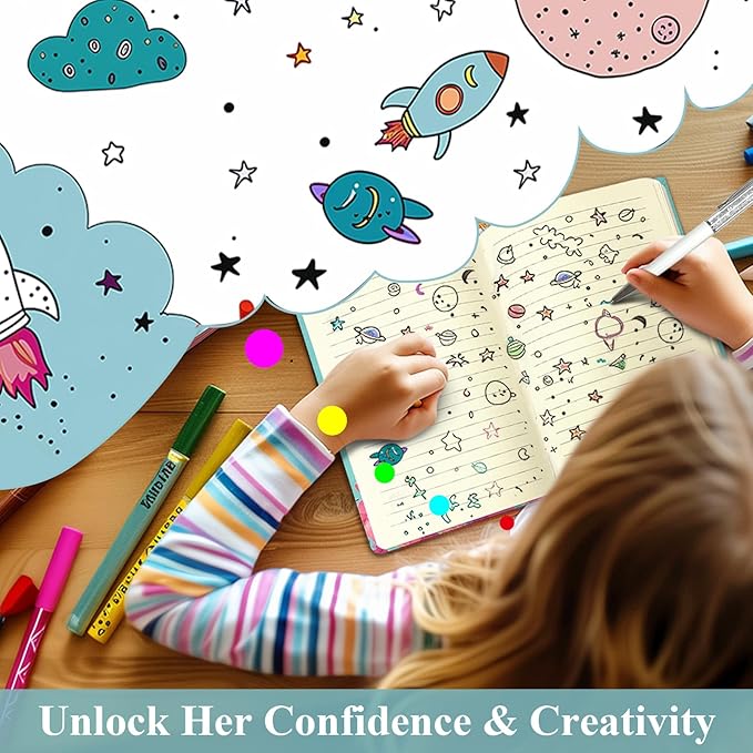 Diario Butterfly para Niñas - Cuaderno Tapa Dura con Bolígrafo y Cierre Magnético, 192 Páginas miniatura 7
