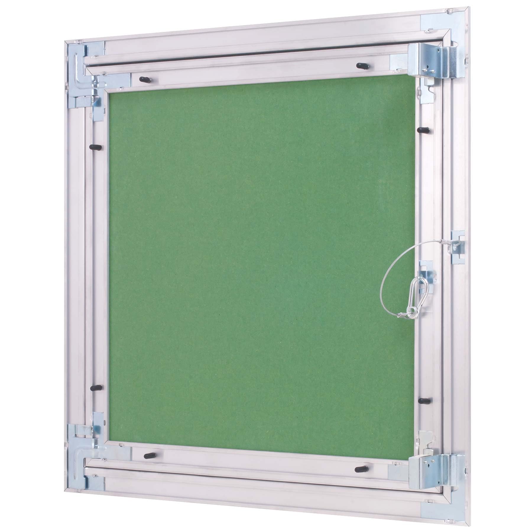 Revisionsklappe Trockenbau 400 x 400 mm – Revisionstür - Wartungsklappe mit 25 mm imprägnierter GK-Einlage und Druckverschluss – aus korrosionsbeständigem Aluminium – befliesbar – MW multi werkzeug