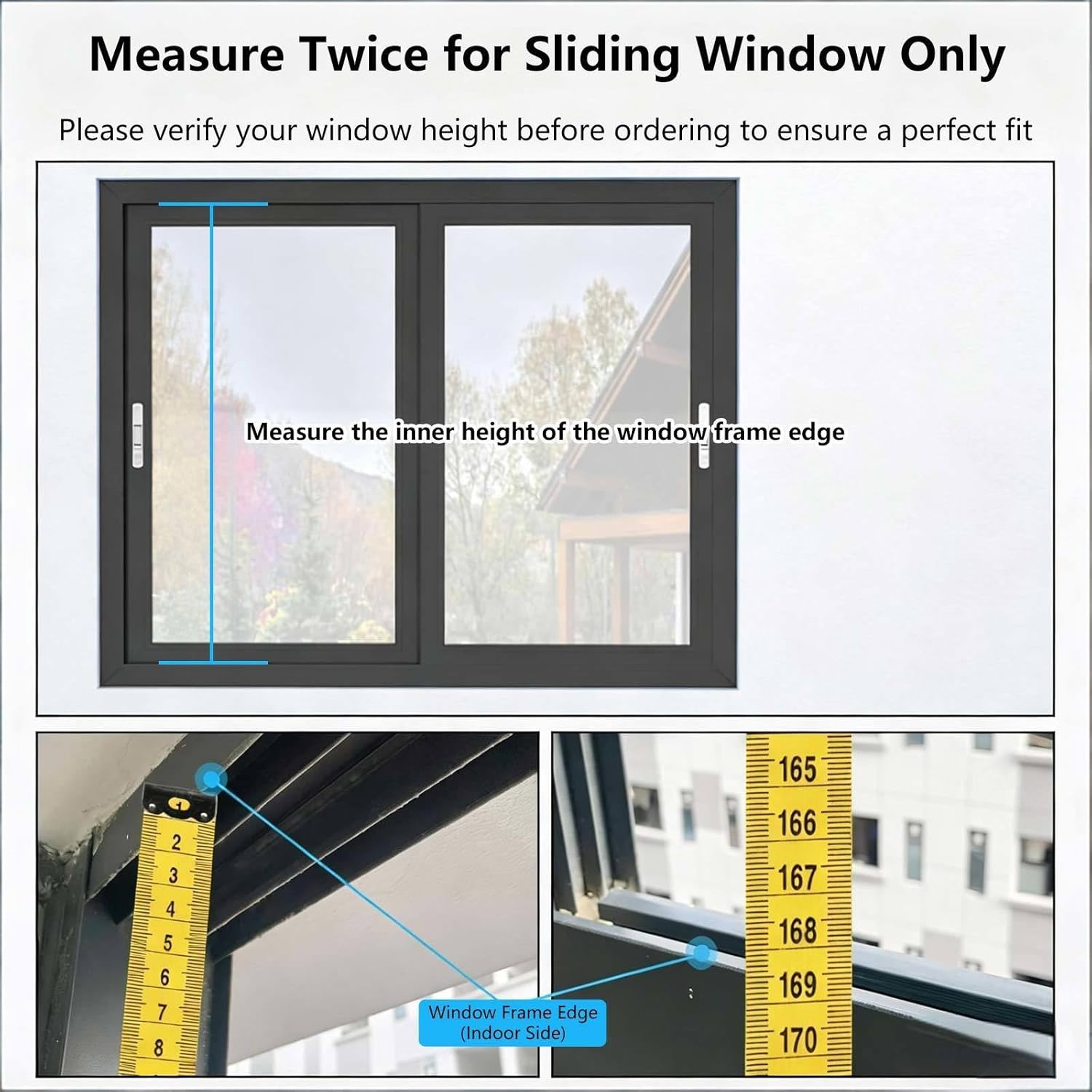 Window Exhaust Fan for Sliding Windows, Adjustable Speed Window Vent Fan, Vertical Fan No Need to Drill Holes embedDed Installation,Black-15.75-17.72in(40-45cm)