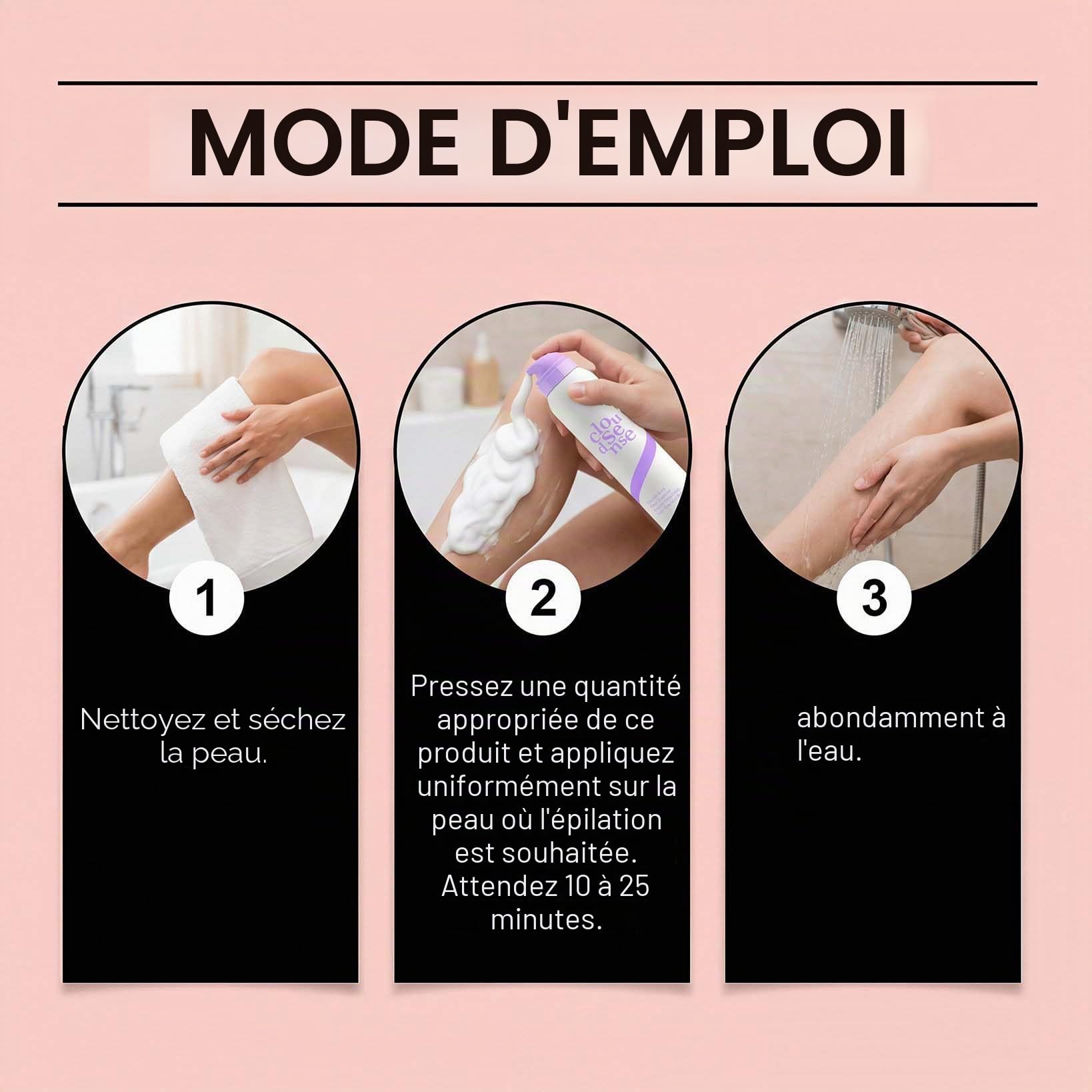 Smooth Hair Removal Mousse, Cloud Sense Silky Hair Spray Foam Remover Underarm Arm Back Chest and Legs Suitable All Skin Types, Pain Free Hairs Removal Cream Moisturizing and Hydrating (1pcs)