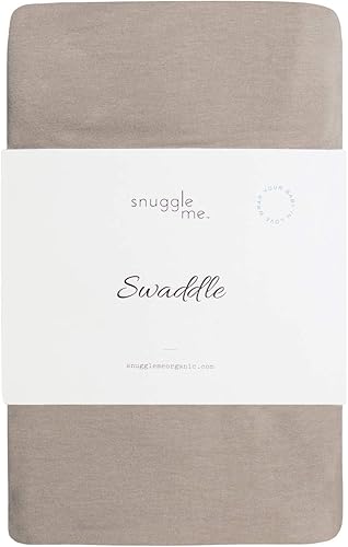 Snuggle me Swaddle | Manta de algodón orgánico, elástico suave, 47 x 47 pulgadas