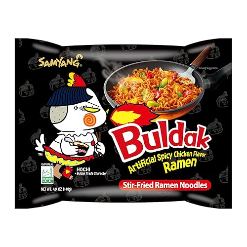 Miniatura 3 de Samyang Buldak (coreano) Ramen salteado de pollo picante picante (fideos) 4.94 oz (paquete de 20)