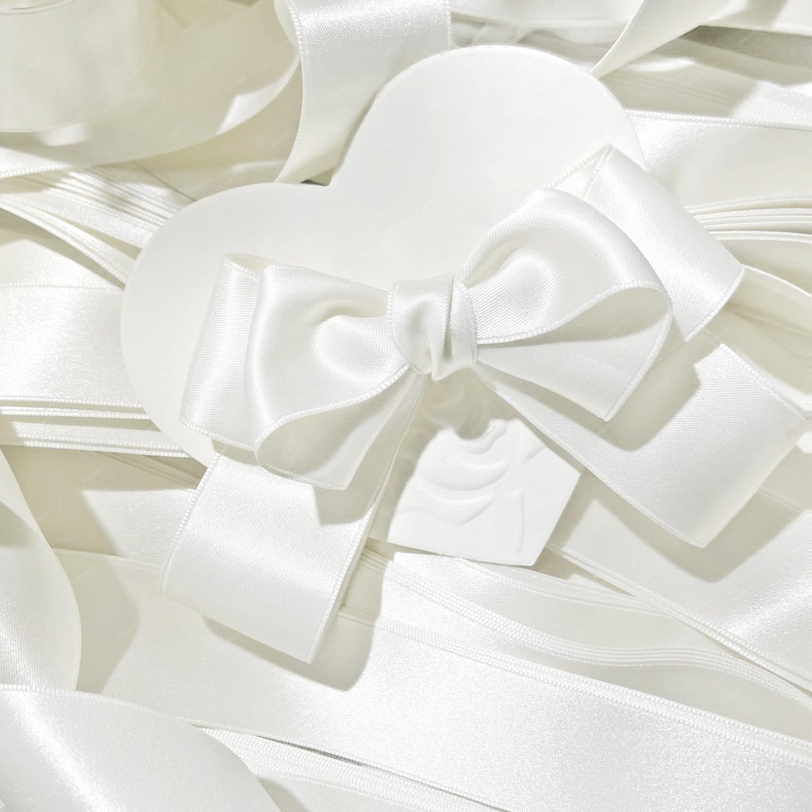 Nastro Di Raso Bianco Largo 10 Cm – Rotolo Da 22 Metri In Poliestere Di Alta Qualità – Per Confezioni Regalo, Decorazioni Matrimonio, Compleanno, Artigianato E Fiocchi Giganti