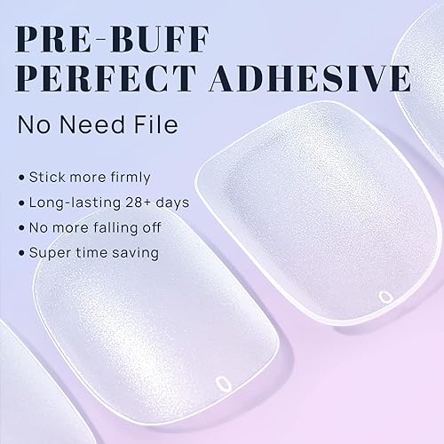 Miniatura 3 de Ejiubas Puntas de uñas ovaladas extra cortas, 15 tamaños de puntas de uñas de gel suave mate, 300 piezas preformadas, sin necesidad de limas de