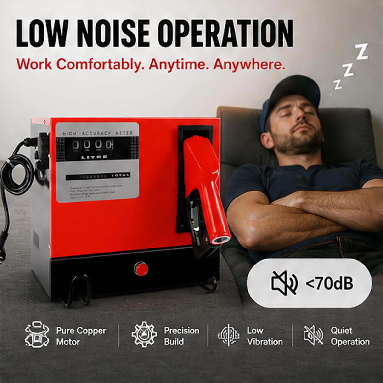 Bomba de aceite diésel autocebante de 230 V, 60 L/min, bomba de aceite calefactor portátil con apagado automático, montaje en pared de 550 W, bomba de combustible con filtro de aceite, contador y