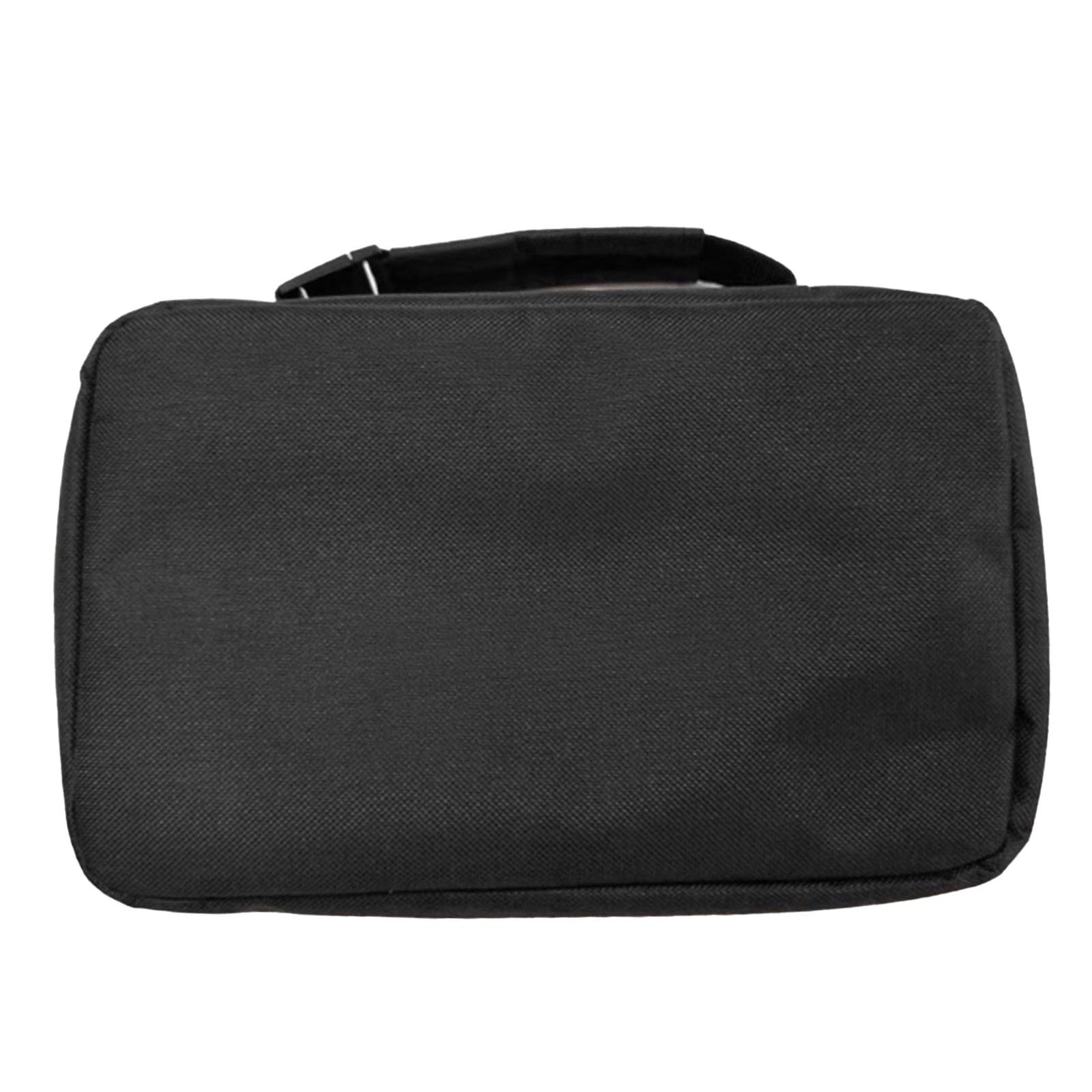 SIXRUN Borsa da Toilette da Viaggio Borsa da Toilette Sospesa in Tessuto Oxford 24 X 16 X 9 Cm Pieghevole Design a 3 Scomparti con Gancio Integrato Spazio Compatto per Viaggi di Lavoro Viaggi (BLACK)