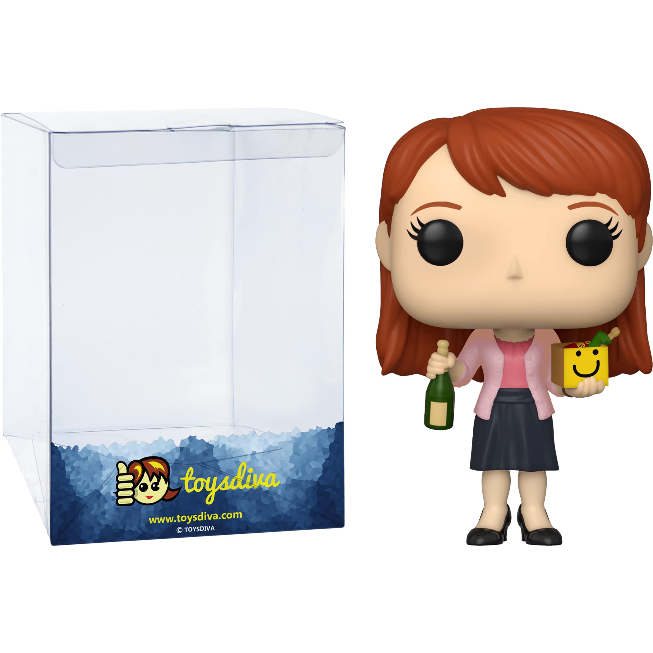 Funko Erin Hannon: P o p ! TV Vinyl Figurine Bundle with 1 Compatible 'ToysDiva' Graphic Protector (1174 - 57394 - B)