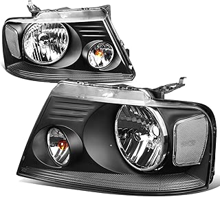 DNA Motoring HL-OH-F1504-BK-CL1 Headlight Assembly (Driver & Passenger Side) - coolthings.us
