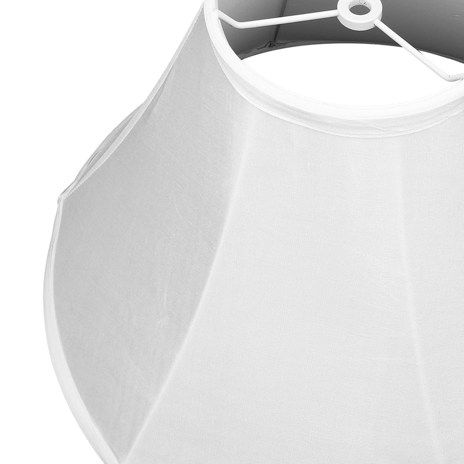 Pantalla de Lámpara de Barril Plegable E27, Tela y Metal