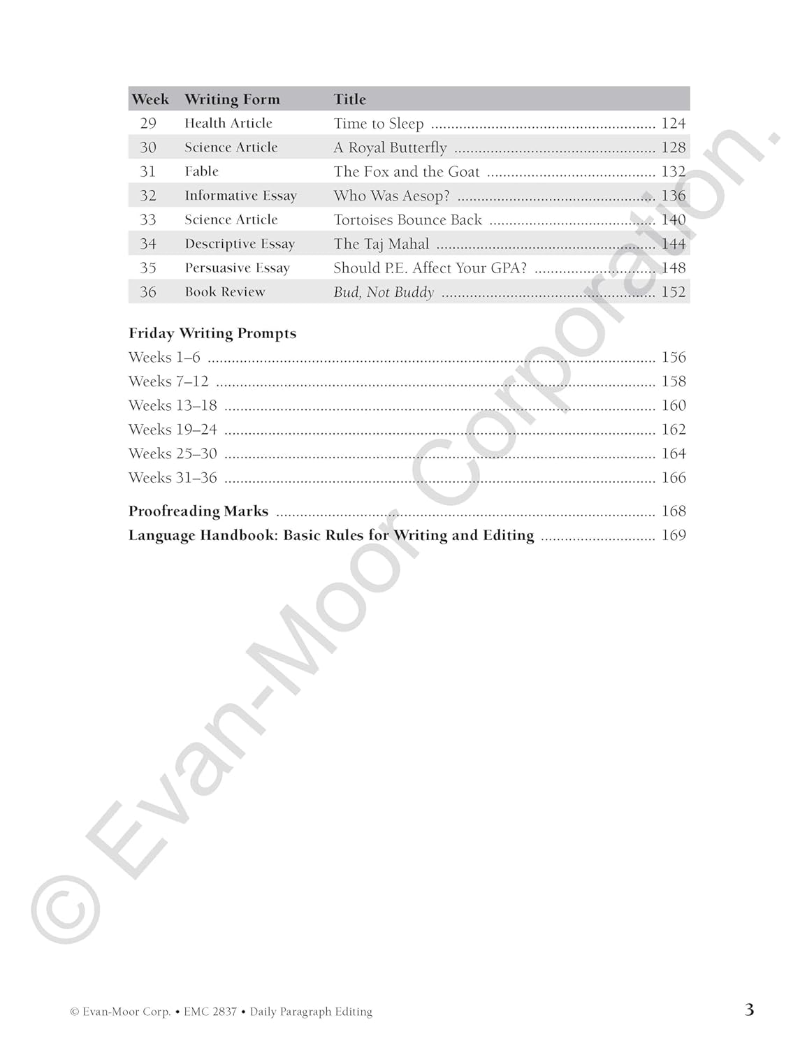 Evan-Moor Daily Paragraph Editing, Grade 7 Teacher Edition image 3 of 8 1609638328