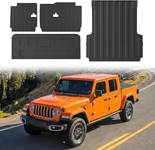 Four-Piece Mat Set for 2020-2026 Jeep Gladiator JT Accessories