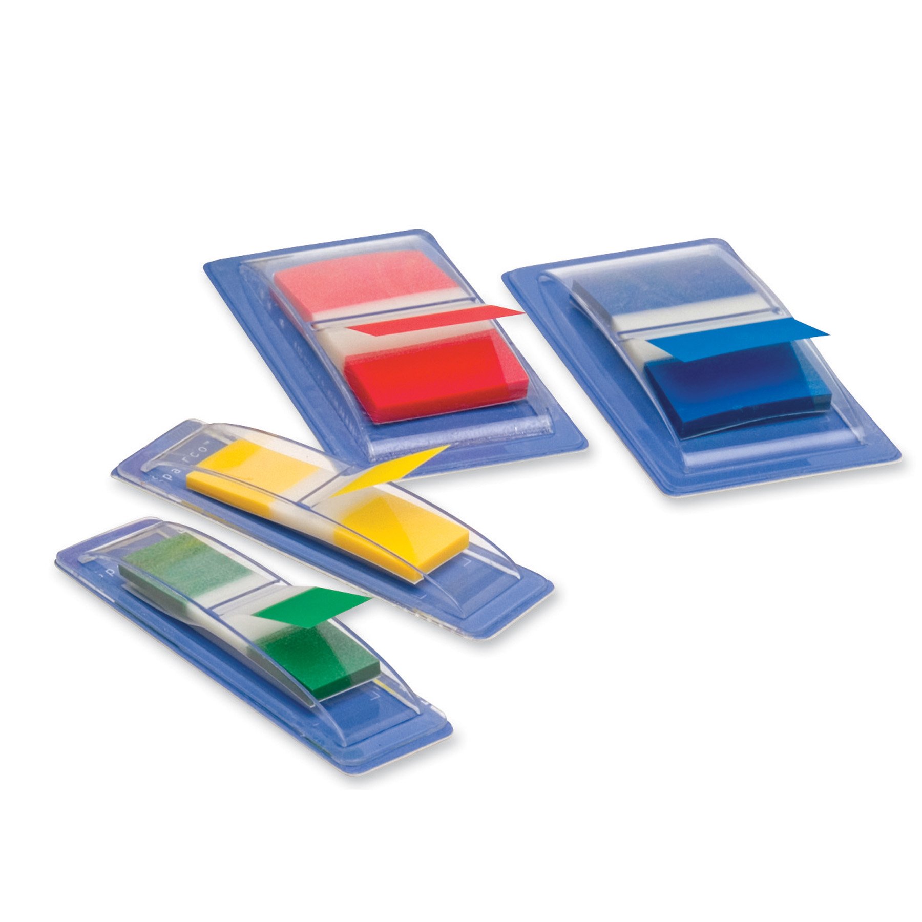 S.P. Richards Removable Flags Kit - 270 Flags, 1” & 1/2” Assorted Colors, Pop-Up Dispensers