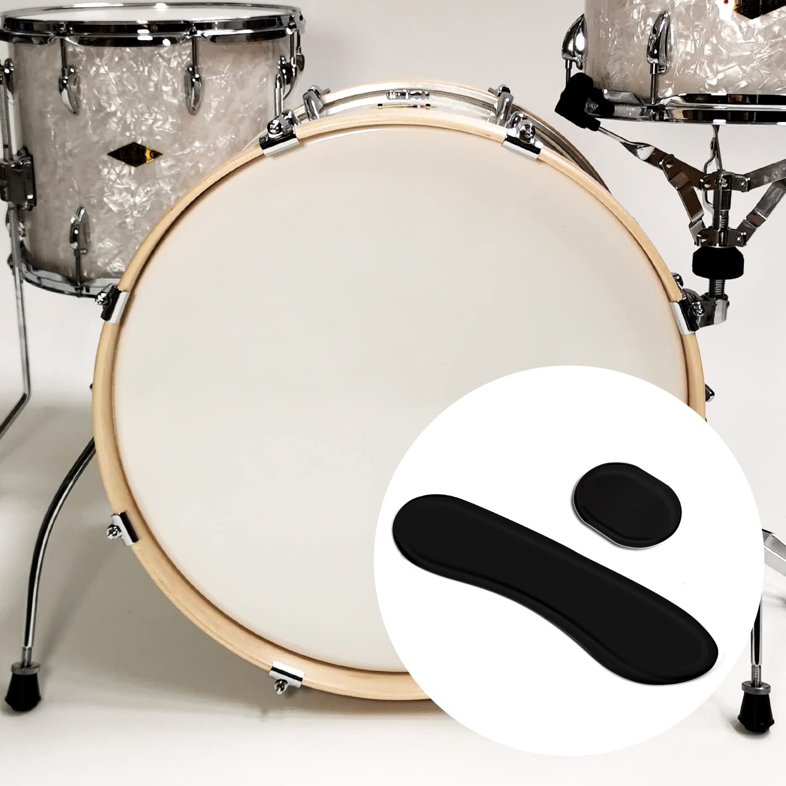 Snapklik.com : LUTER 10Pcs Drum Dampener Gel Pads, Soft Silicone Oval ...