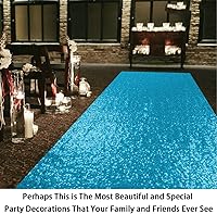 Vista 33 de ShinyBeauty Pasillo de Lentejuelas Negras Brillantes de 2 pies x 15 pies Alfombra Brillante para Bodas, Graduaciones, Fiestas, Alfombra Negra