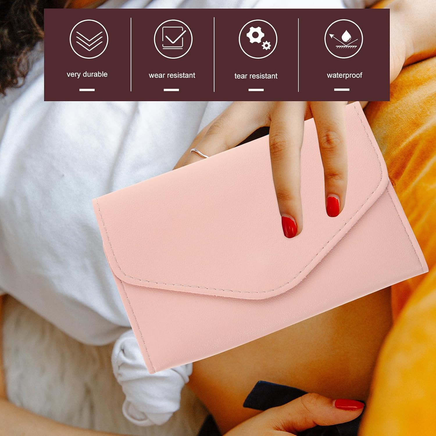 Passport Holder Wallet for Multi Functional Women Travel