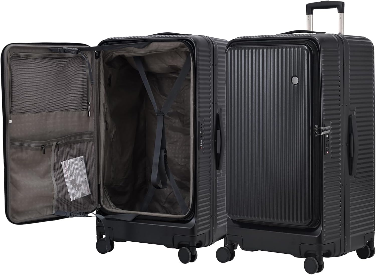 Kaleenie 29 Inch Aluminum Checked Luggage with Side