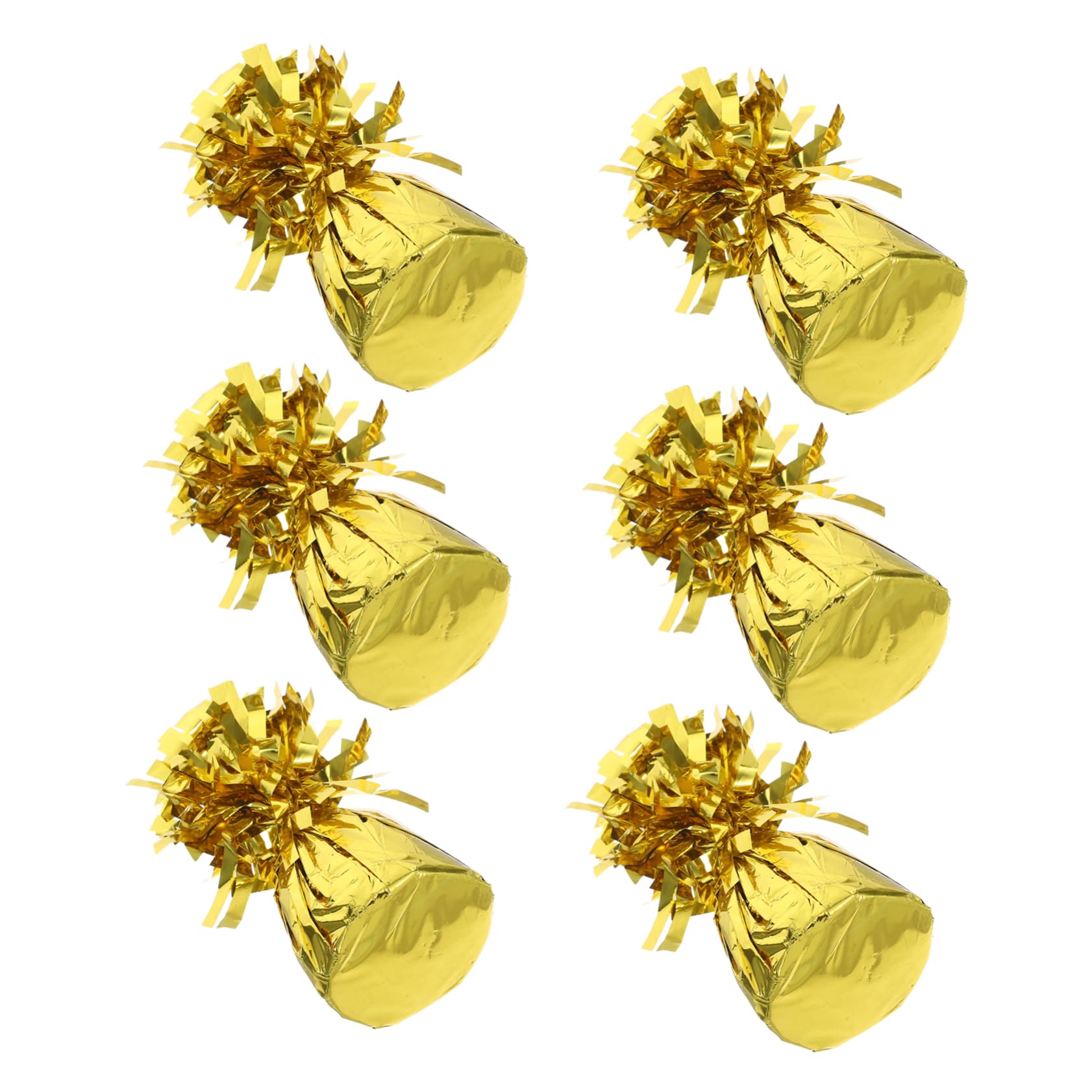 Pesi per Palloncini Blocchi 6 Pezzi Oro in Pvc e Cemento | Feste e Addii al Nubilato, Design Unico e Gradevole, Materiale Affidabile, Facili da Usare