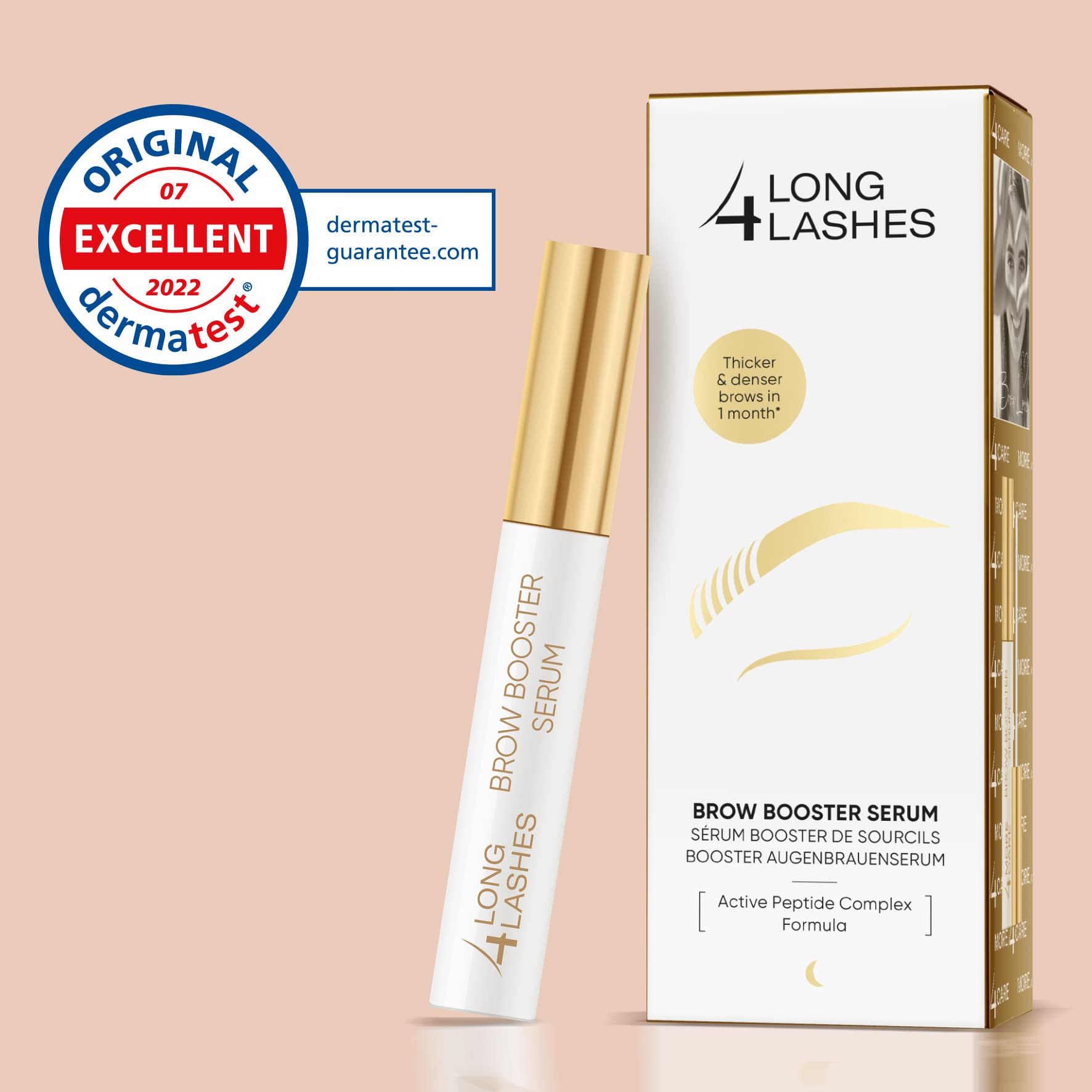 Long4Lashes Booster Siero per sopracciglia by Oceanic, vegan eyebrow siero – 3 ml (confezione da 1)