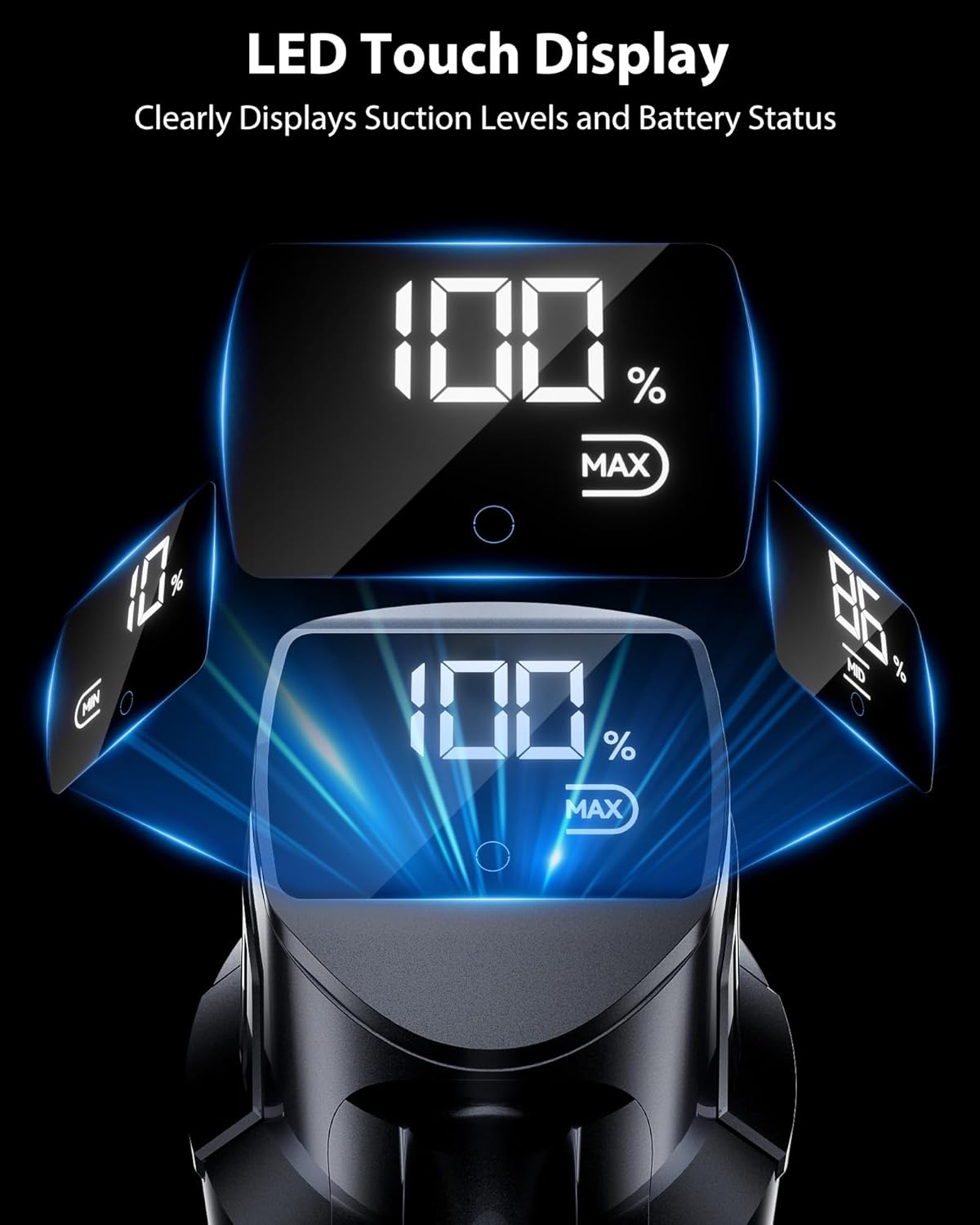 75Mins/55KPa/650W Self-Standing Stick Vacuum Cleaners for Home