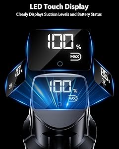 XenonLab Cordless Vacuum Cleaner, 75Mins/48KPa/600W Self-Standing Stick Vacuum Cleaners for Home, Rechargeable, Lightweight, Anti-Static&Anti-Tangle Brush, for Hard Floor, Carpet, Hardwoods, Pet Hair