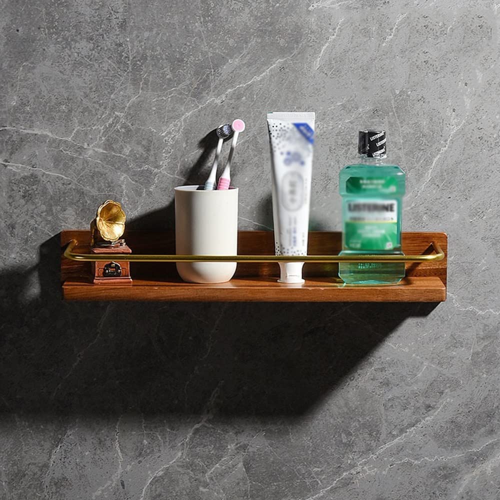 Półka z aluminiowymi haczykami – wiszący stojak na kosmetyki, szampon i ręczniki 30 cm organizer przyprawy kuchenne(45cm)