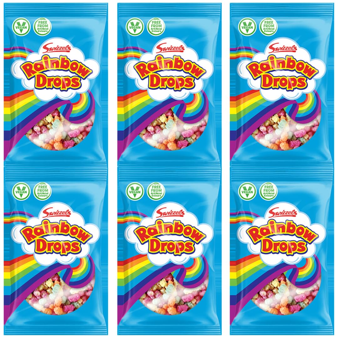 Coated Puffed Bundle with Swizzels Rainbow Drops 10g (6 Pack)