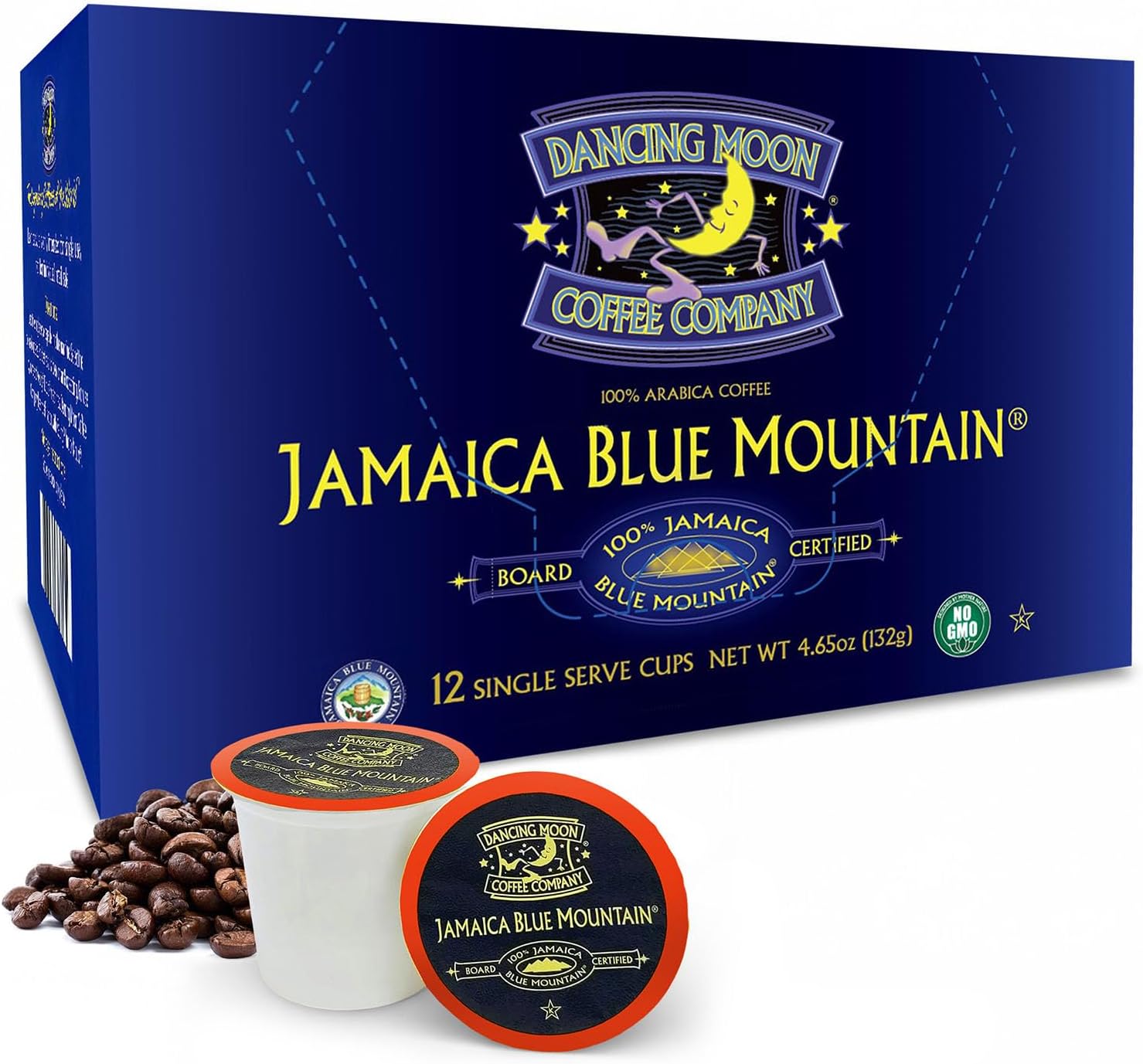 100% Jamaica Blue Mountain Single Serve Pods (12-CT K Cups)