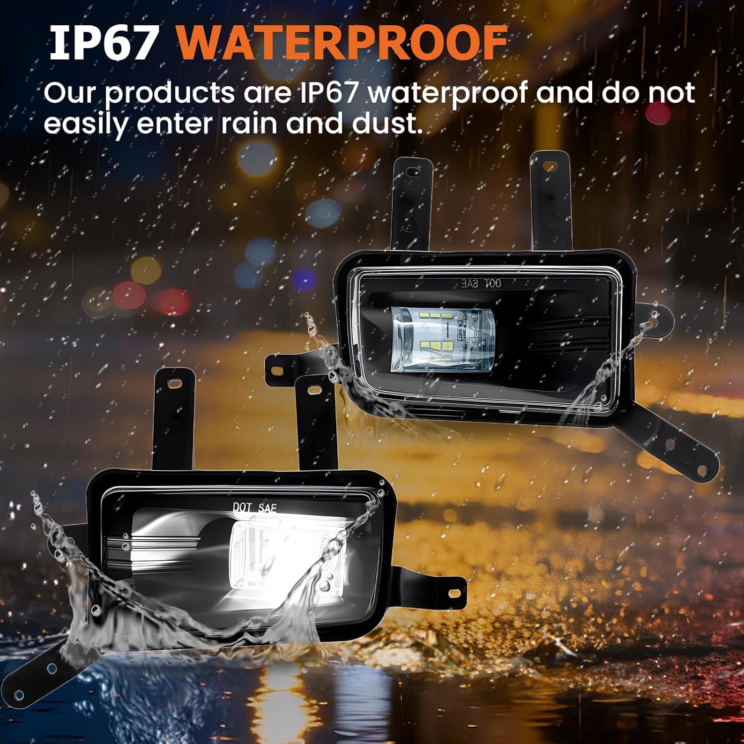 LED Fog Lights Fit For 2015-2020 Chevy Tahoe Suburban & Suburban 3500HD GMC Yukon & Yukon XL Front Bumper Driving Fog Lamps