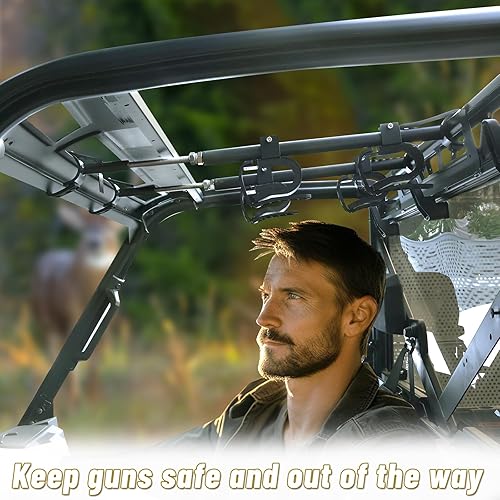 Miniatura 5 de StarknightMT Soporte para pistola UTV – Soporte para pistola de techo para UTV con acolchado suave, ajustable para espacio de 21 a 27 pulgadas,