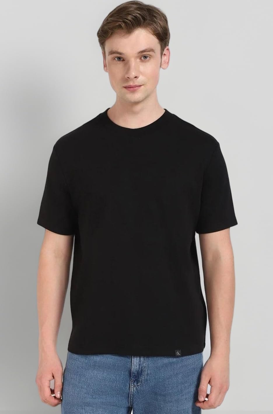 Solid Regular Fit Cotton T Shirt