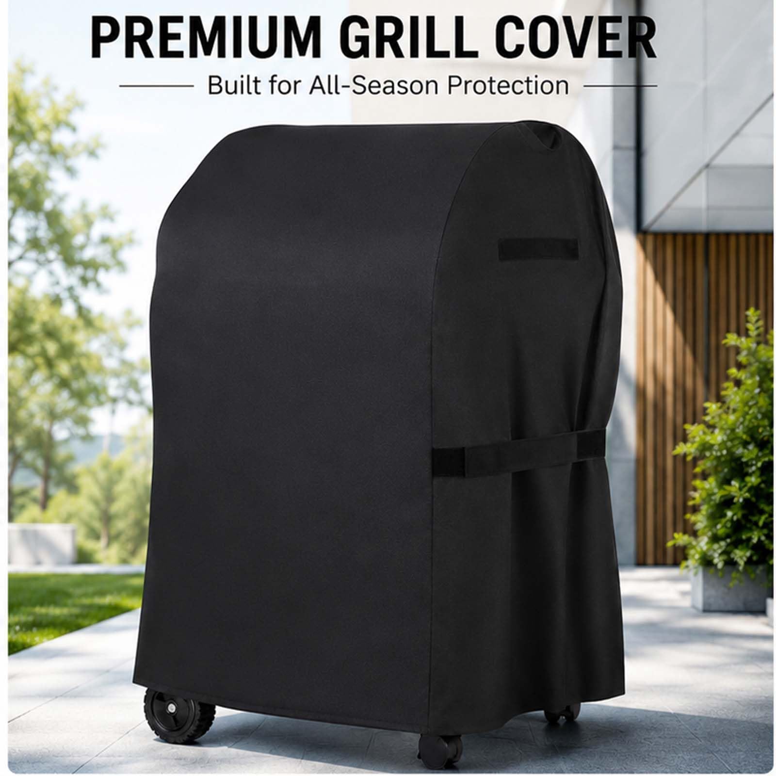 Funda para Barbacoa Char-Broil Professional Pro S2 (Modelos 2018–2026) 210D Oxford, Cubierta Protectora para Barbacoa Exterior Resistente al Agua, Protección UV y Polvo con, Tamaño Personalizable