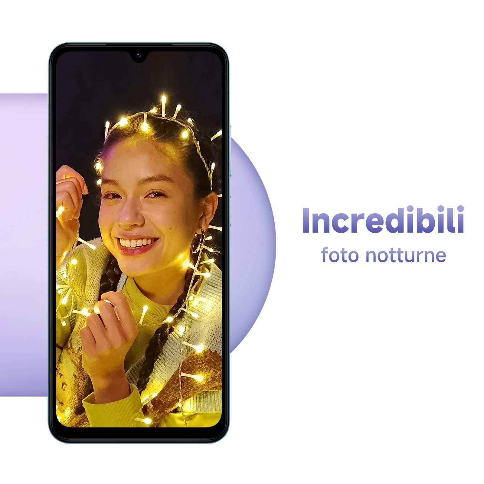 XIAOMI Redmi A5 Smartphone, 6.88" Display 120Hz, 4GB +128GB, Fotocamera AI 32MP, Batteria 5200 mAh, Sensore Impronte Laterale (Nero)