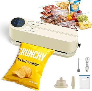 Food Storage Vacuum Sealer Machine, Portable Mini 3-in-1 ...