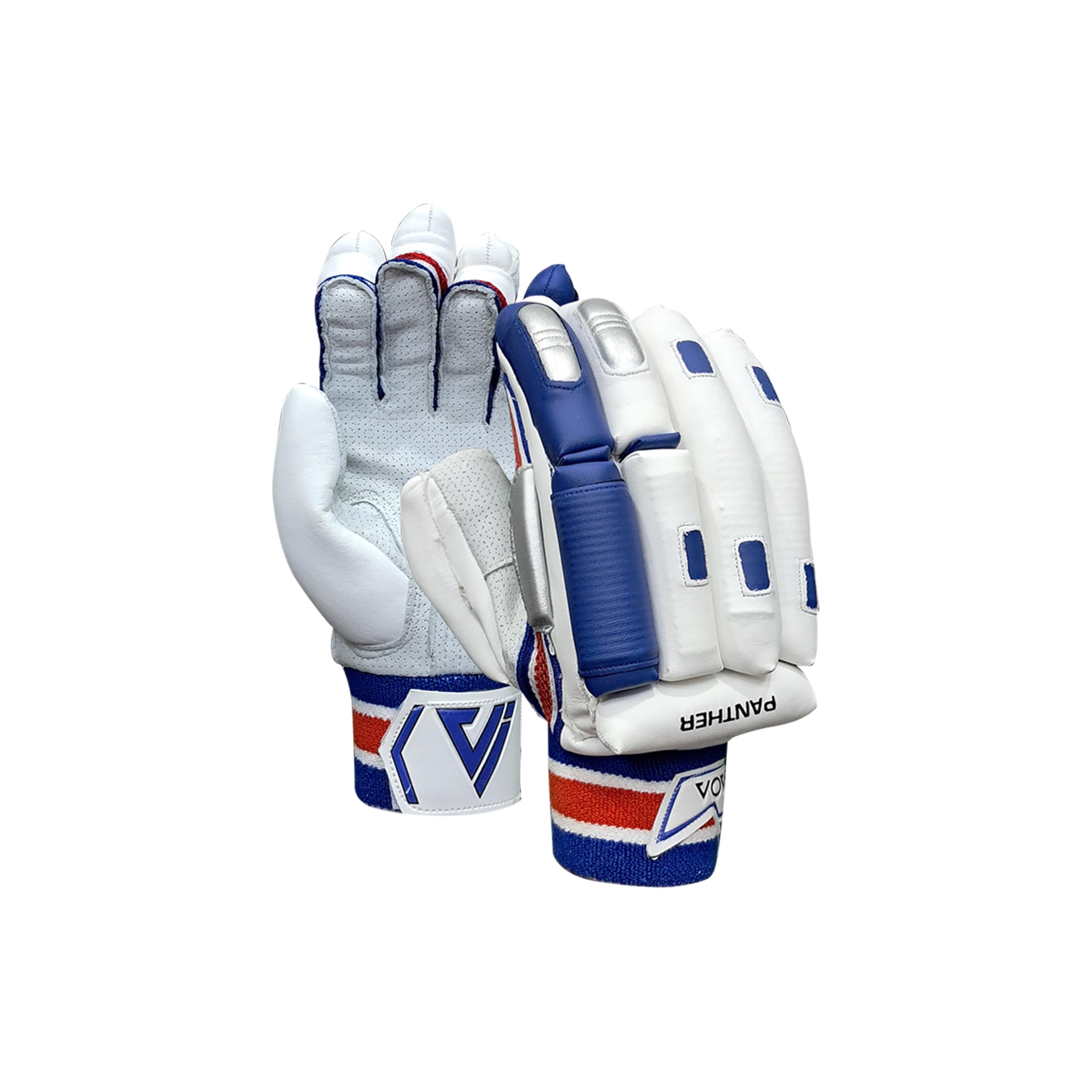 VOVES Cricket Batting Panther Gloves, Ideal for Adult Right Hand (Material: Polyurethane, Color: White)-image-8