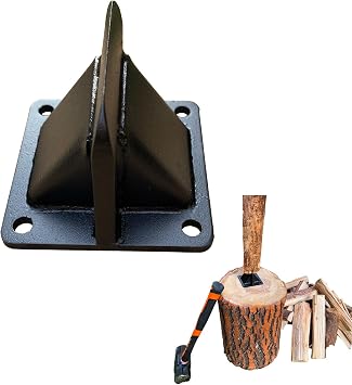 Firewood Kindling Splitter Portable Wood Splitting Wedge Tool, Mini Heaty Duty Log Splitter for Home Garden Camping Fireplace Fire Pit Indoor or Outdoor