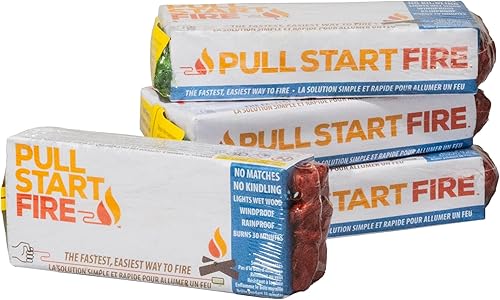 Pull Start Fire Firestarter de cuerda de tracción  No requiere coincidencias, el fuego comienza en segundos  para fogatas, parrilla, chimenea,