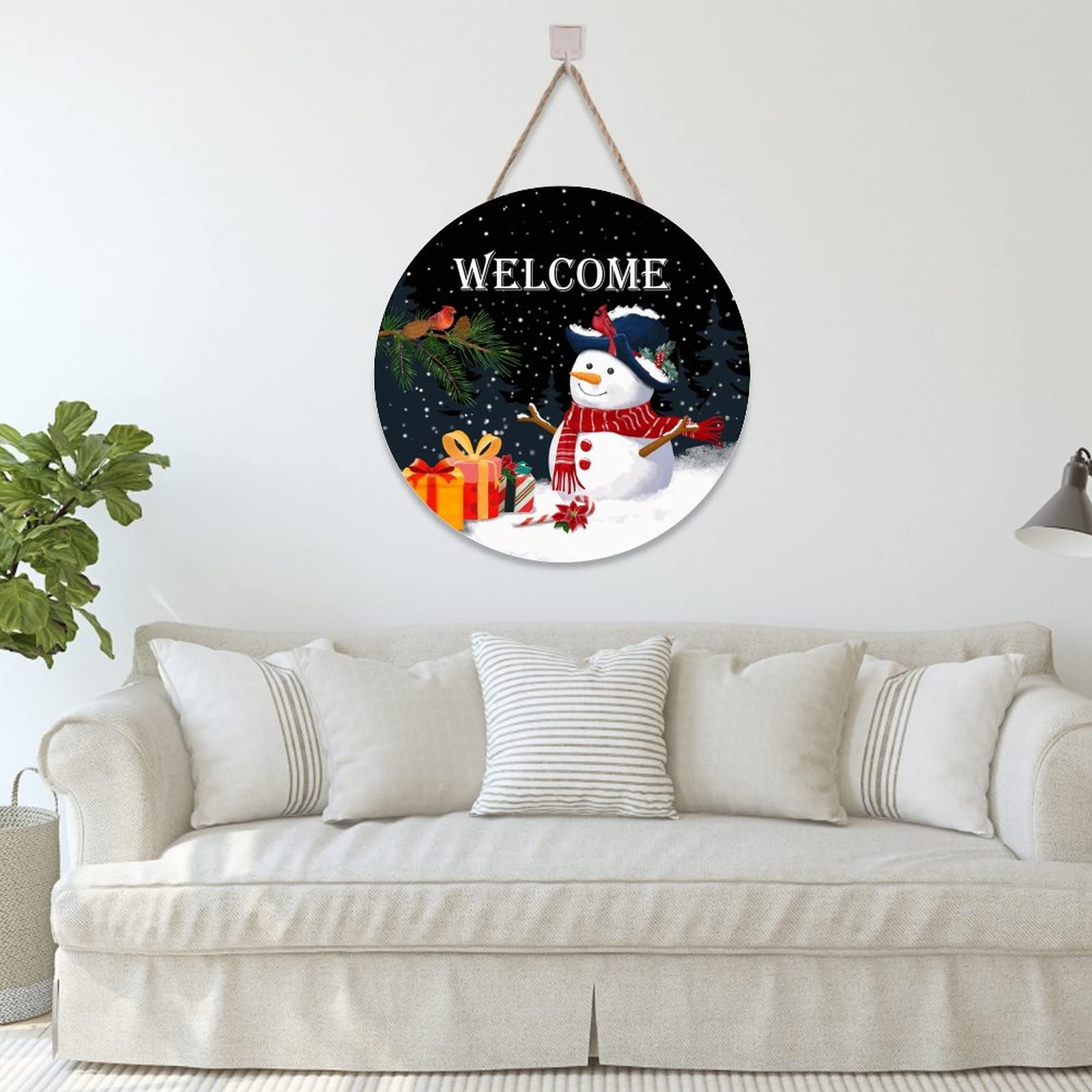 Putuo Decor Décoration De Noël à Poser - Panneau "Joyeux Noël" Avec