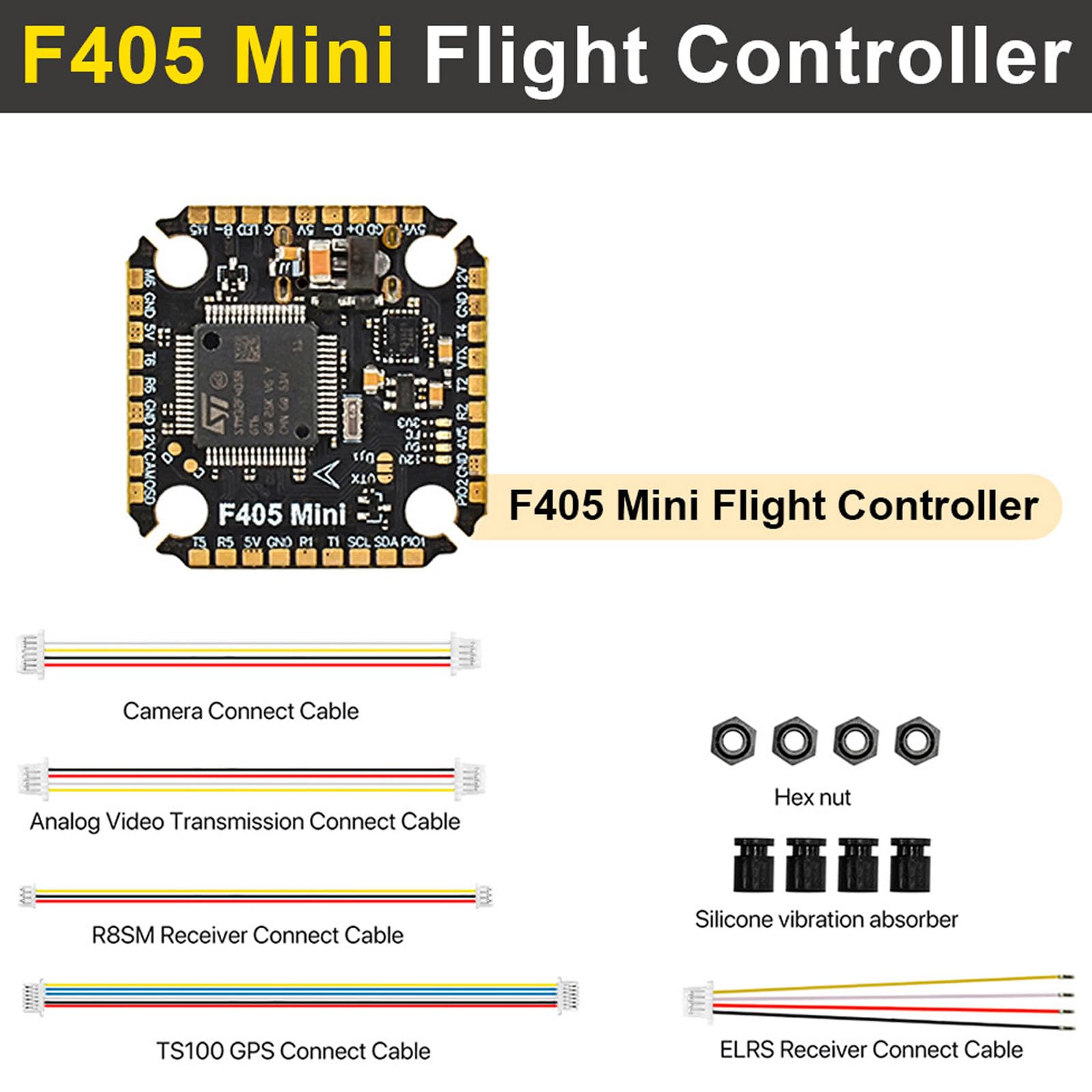 F405 Zintegrowany elektroniczny kontroler prędkości 60 A do wyścigów FPV