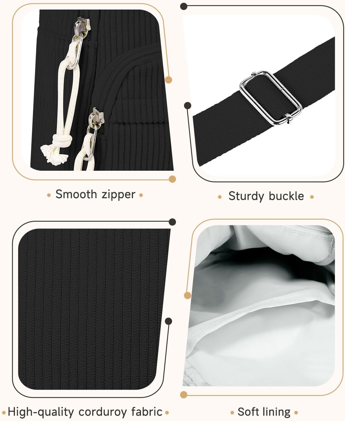 Small Crossbody Bag - Cute Sling Bag for Women - Small Chest Backpack Fanny Pack for Casual, Travel, Hiking - Image 6