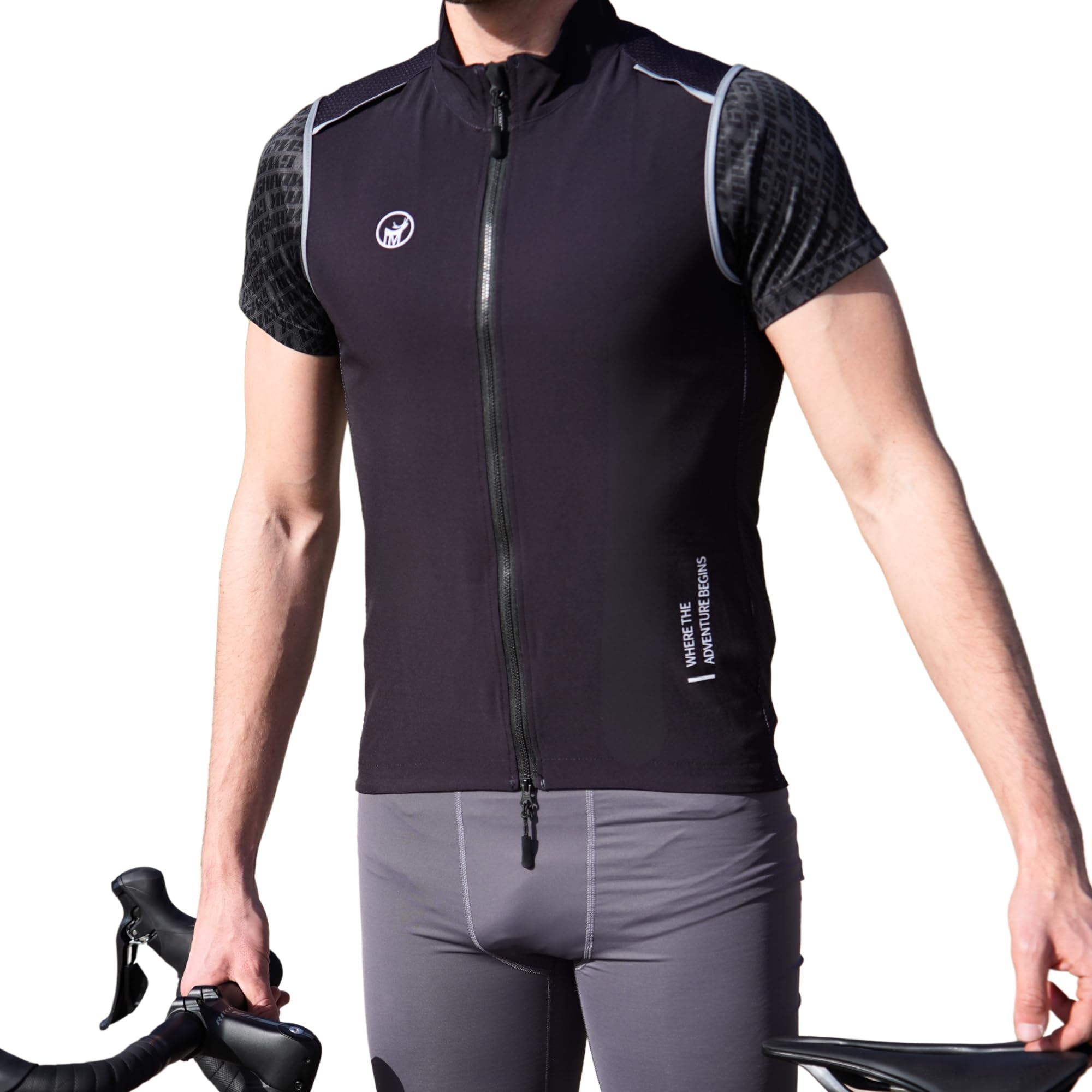 IMPALAPRO Gilet Vélo Réfléchissant – Gilet Sans Manche Coupe Vent Vélo