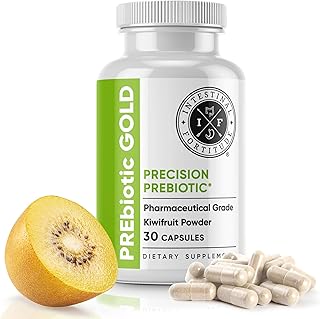 Intestinal Fortitude PREbiotic Gold: Kiwifruit Fiber, Butyrate & Prebiotic Restore Supplement to Support the Gut, Immune & Digestive Support, Anti-Bloating & Leaky Gut Repair, Dairy-Free Capsules