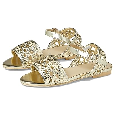 Janie and Jack Gold Braided Sandal (Toddler/Little Kid/Big Kid) Girl