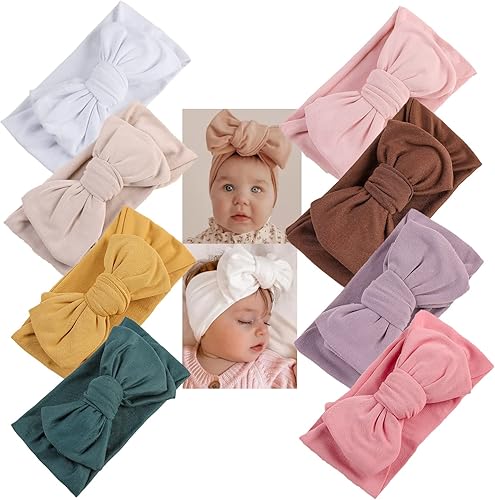 Diademas de lazo para el pelo grande, diadema ancha con lazo para la cabeza, bandas elásticas para la cabeza para recién nacidos, accesorios para el