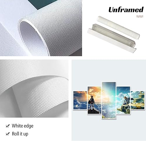 Miniatura 7 de Póster de anime Aliento de lo salvaje y lágrimas del reino Póster de videojuegos impresión HD lienzo pintura arte de pared para decoración de sala