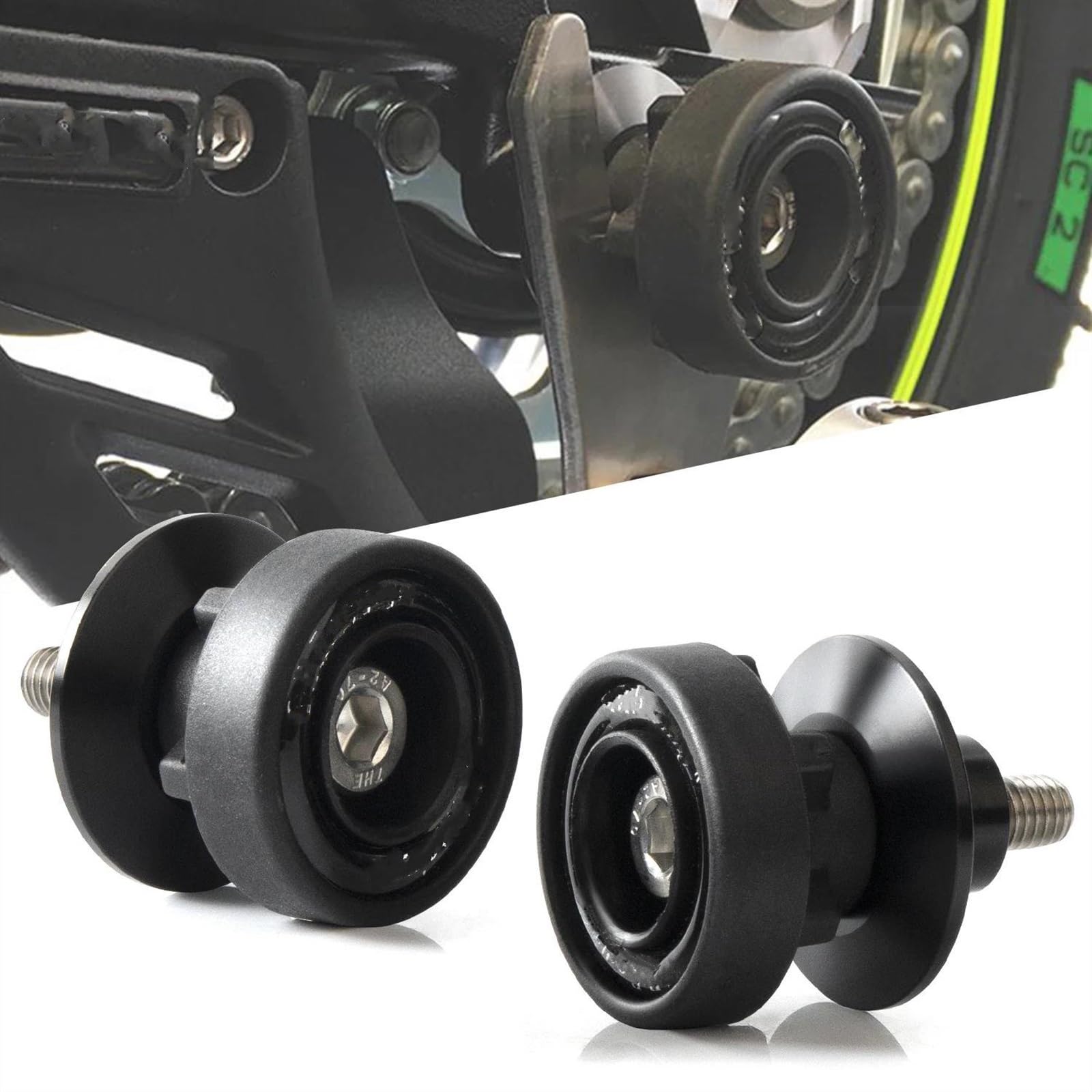 Tamponi Paratelaio Per Daytona Per 675R Per Street Triple Per R 765 765RS Per Tiger 800 XC Per Trident 660 Moto Forcellone Forcellone Bobine 8mm Protezione paraurti