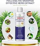 Folliculitis & Seborrheic Dermatitis Shampoo – Anti-Dandruff Scalp Care for Itchy, Flaky, Dry Scalp, Helps Relieve Irritation & Discomfort