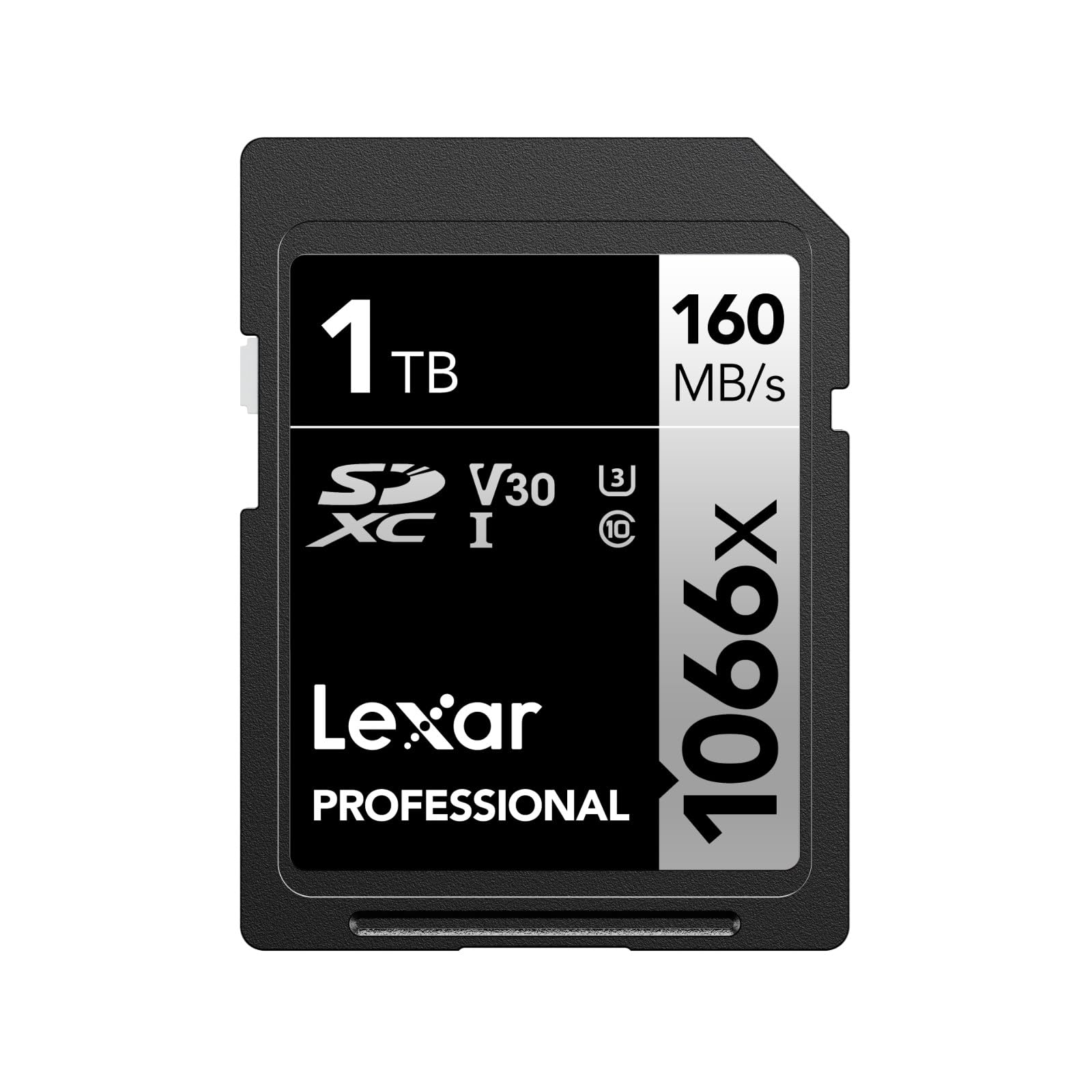 Lexar Professional 1066x SDXC UHS-I Memory Card 1TB, up to 160MB/s Read, V30/U3/C10 for DSLR Cameras and HD Camcorders