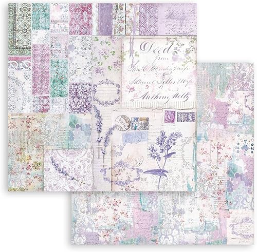 Miniatura 9 de STAMPERIA INTER, KFT PAD de papel 8X8 10PK, Provenza, 10 diseños1 cada uno